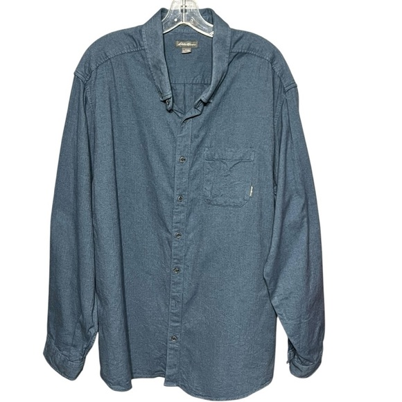 Eddie Bauer Eddie’s Field Flannel Shirt T3XL Heavyweight Brush Cotton Workwear - Picture 3 of 7